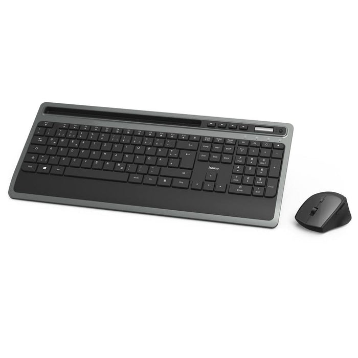 Kit tastatura si mouse Wireless HAMA KMW-600, USB, Layout US INT, negru WALTI