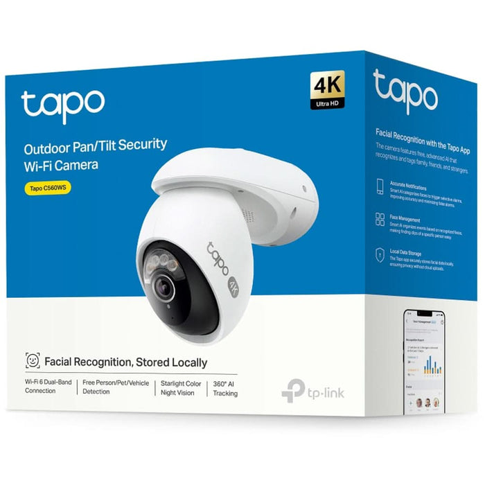 Camera IP Wireless TP-LINK TC46, 4K 2160p, IR, NightVision, alb WALTI