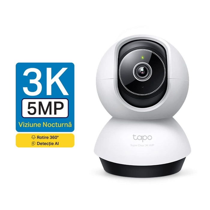 Camera IP Wireless TAPO TC74, 3K, 5MP, IR, Night Vision, alb WALTI