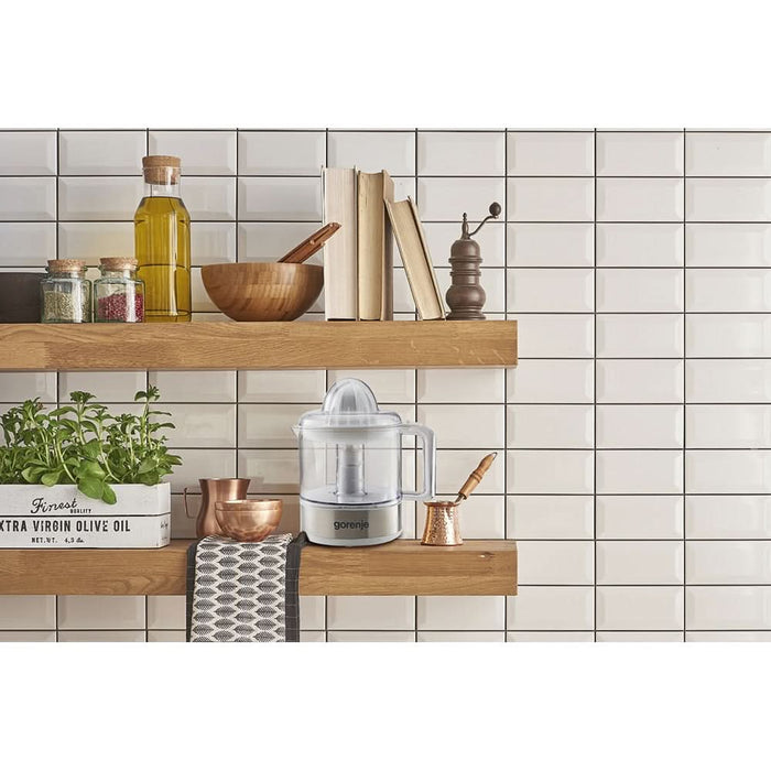 Storcator citrice GORENJE CJ30E, 0.8l, 30W, 1 treapta viteza, alb-argintiu WALTI