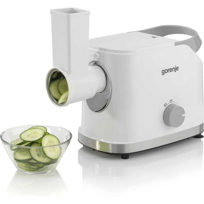 Masina de tocat carne GORENJE MG1802SJW, 2.1kg/min, 1800W, accesoriu feliere/razuire/suc de rosii, alb-argintiu WALTI