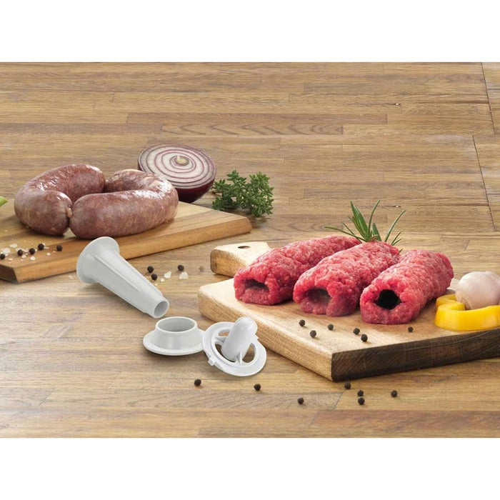 Masina de tocat carne GORENJE MG1802SJW, 2.1kg/min, 1800W, accesoriu feliere/razuire/suc de rosii, alb-argintiu WALTI