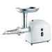 Masina de tocat carne MYRIA MY4075, 0.5kg/min, 1200W, accesoriu carnati/suc de rosii/kebbe, alb-gri - WALTI WALTI