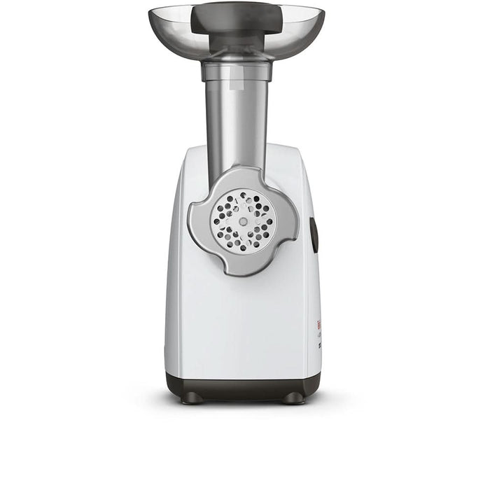 Masina de tocat carne TEFAL NE463138, 2.3kg/min, 2000W, accesoriu carnati/suc de rosii/kebbe, alb-negru WALTI