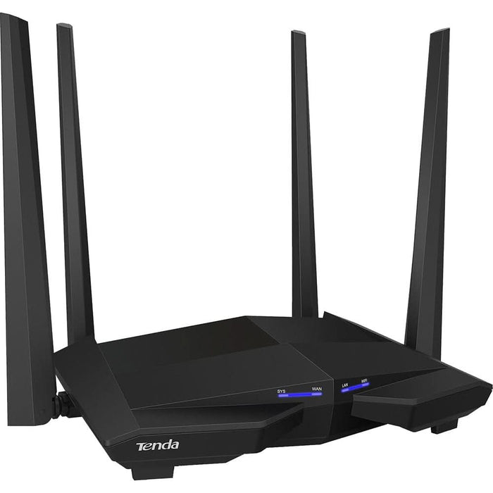 Router Wireless Gigabit TENDA AC10 AC1200, Dual-Band 300 + 867 Mbps, negru WALTI