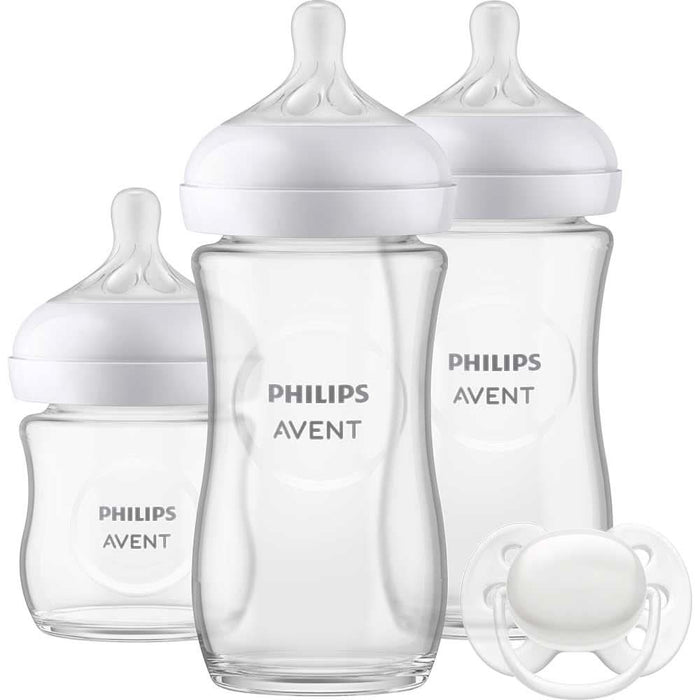 Set PHILIPS AVENT Natural Response SCD878/11: biberon 120ml + 2 biberoane 240ml + suzeta, flux lent, 0 luni+, multicolor WALTI