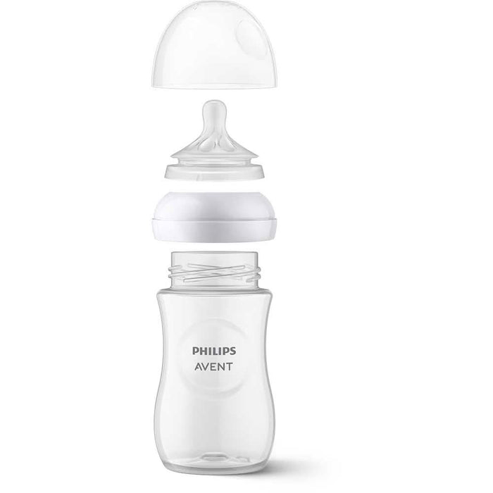 Set PHILIPS AVENT Natural Response SCD878/11: biberon 120ml + 2 biberoane 240ml + suzeta, flux lent, 0 luni+, multicolor WALTI