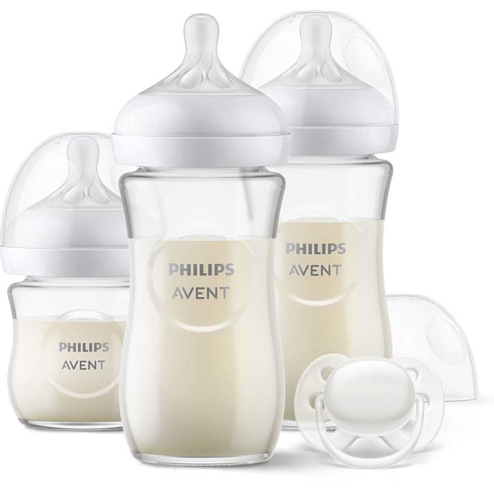 Set PHILIPS AVENT Natural Response SCD878/11: biberon 120ml + 2 biberoane 240ml + suzeta, flux lent, 0 luni+, multicolor WALTI