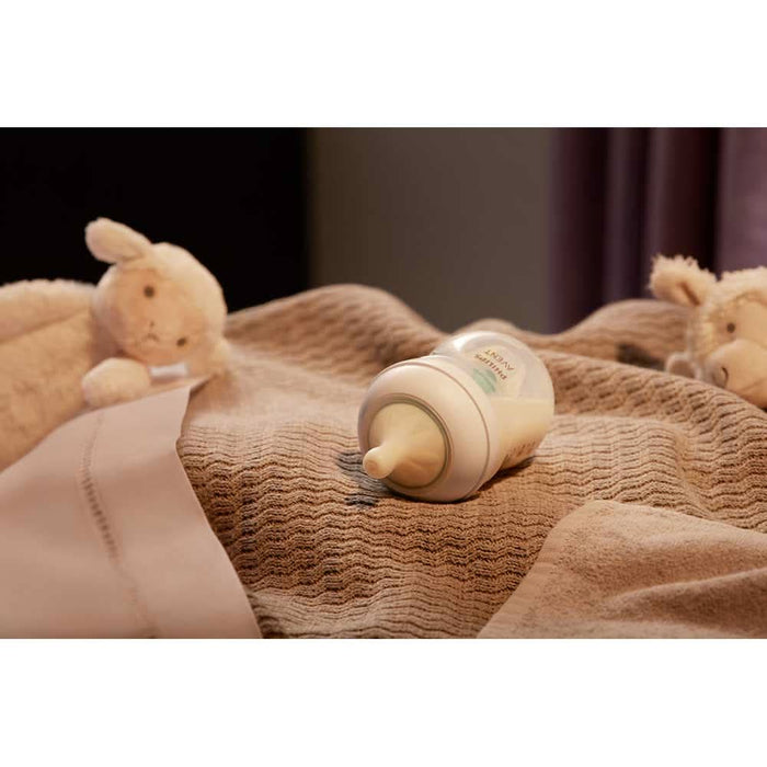 Set 2 biberoane cu dispozitiv anticolici PHILIPS AVENT Natural Response AirFree SCY670/02, flux nou-nascut, 0 luni+, 125ml, alb-verde WALTI