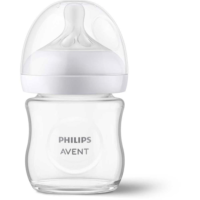 Biberon PHILIPS AVENT Natural Response SCY930/01, flux lent, 0 luni+, 120ml, alb-transparent WALTI