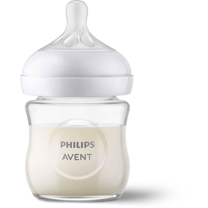 Biberon PHILIPS AVENT Natural Response SCY930/01, flux lent, 0 luni+, 120ml, alb-transparent WALTI