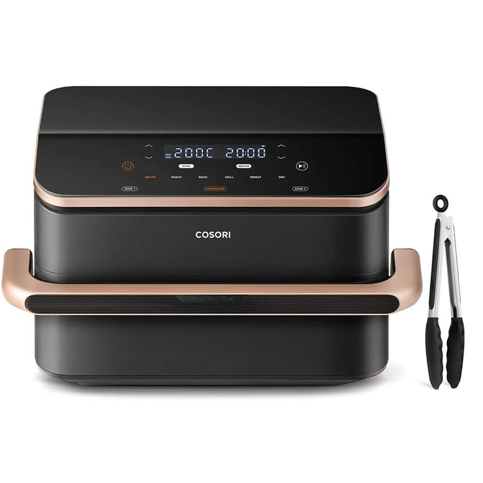 Friteuza cu aer cald dubla COSORI CAF-TF101S-AEUR-204A, 10l, 2800W, negru-auriu WALTI