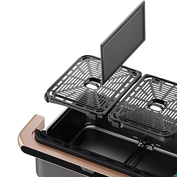 Friteuza cu aer cald dubla COSORI CAF-TF101S-AEUR-204A, 10l, 2800W, negru-auriu WALTI