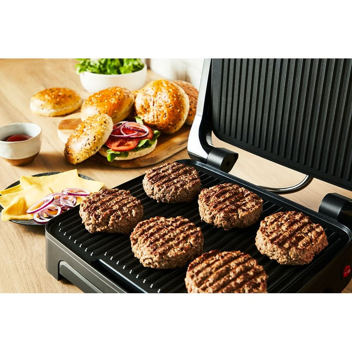 Gratar electric TEFAL Inicio Adjust GC272D10, 2180W, functie Panini, argintiu-negru WALTI