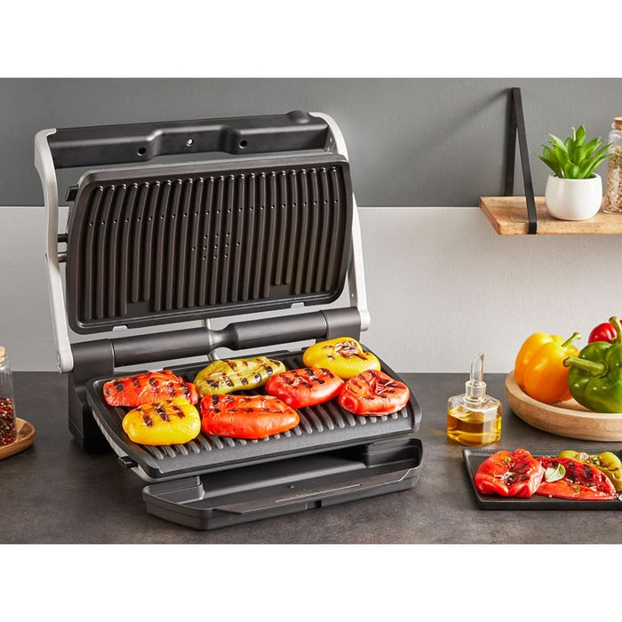 Gratar electric TEFAL OptiGrill+ XL GC728D10, 2000W, 9 programe automate, argintiu-negru WALTI