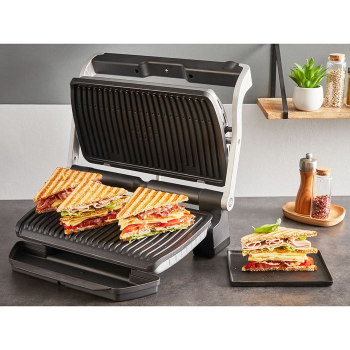 Gratar electric TEFAL OptiGrill+ XL GC728D10, 2000W, 9 programe automate, argintiu-negru WALTI