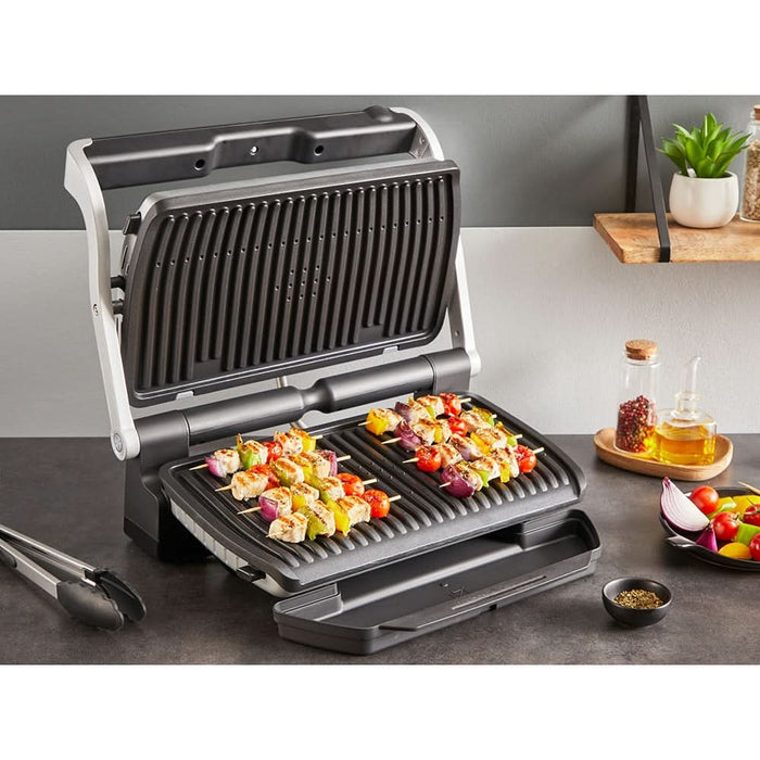Gratar electric TEFAL OptiGrill+ XL GC728D10, 2000W, 9 programe automate, argintiu-negru WALTI