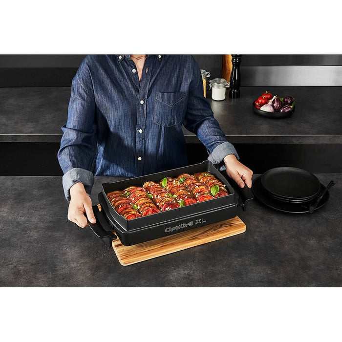 Gratar electric TEFAL OptiGrill+ XL GC728D10, 2000W, 9 programe automate, argintiu-negru WALTI