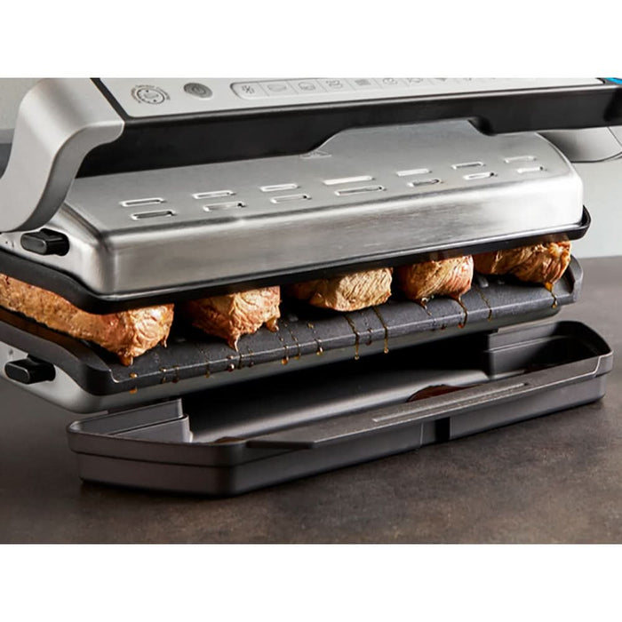 Gratar electric TEFAL OptiGrill+ XL GC728D10, 2000W, 9 programe automate, argintiu-negru WALTI