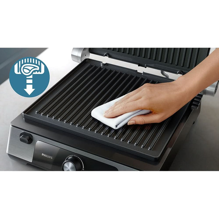 Gratar electric PHILIPS Seria 5000 HD630190, 2200W, argintiu-negru WALTI