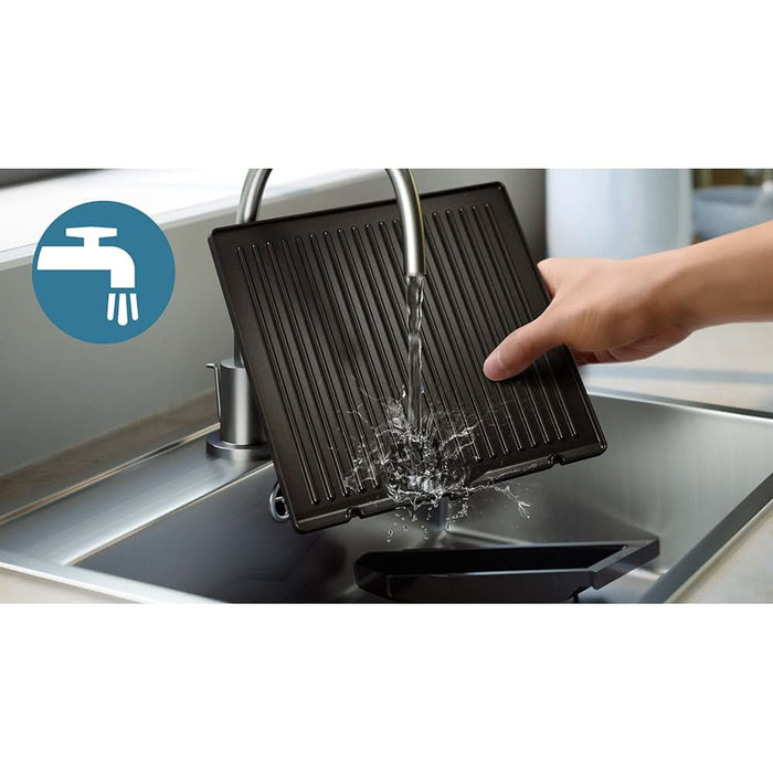 Gratar electric PHILIPS Seria 5000 HD630190, 2200W, argintiu-negru WALTI