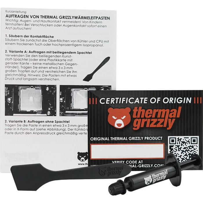 Pasta termoconductoare THERMAL GRIZZLY Kryonaut, 1g WALTI