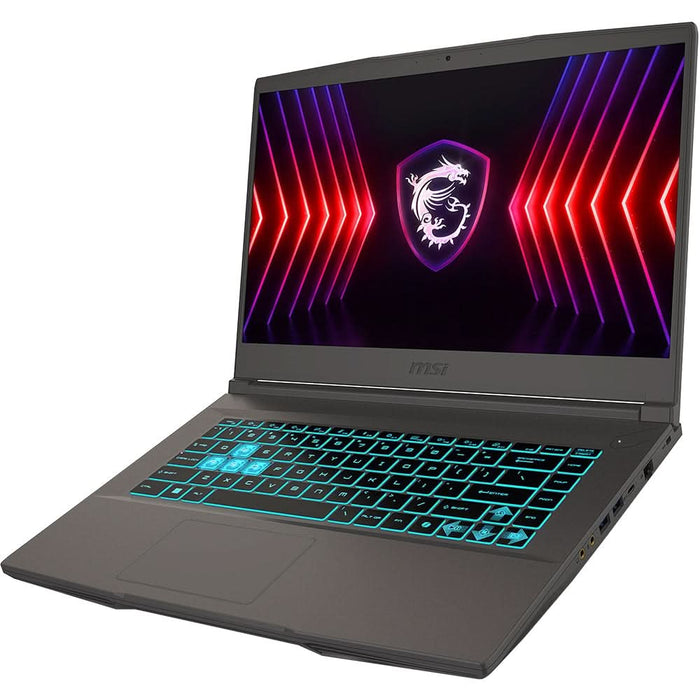 Laptop Gaming MSI Thin 15 B12VE-2673XRO, Intel Core i5-12450H pana la 4.4GHz, 15.6" Full HD, 16GB, SSD 512GB, NVIDIA GeForce RTX 4050 6GB, Free DOS, negru WALTI