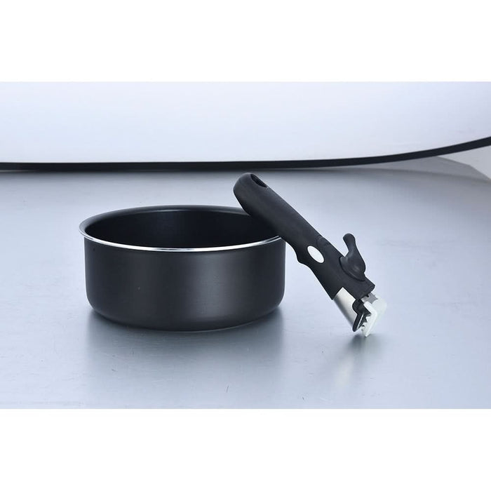 Set vase MYRIA MC4012, 8 piese, 16-20cm, aluminiu, negru WALTI