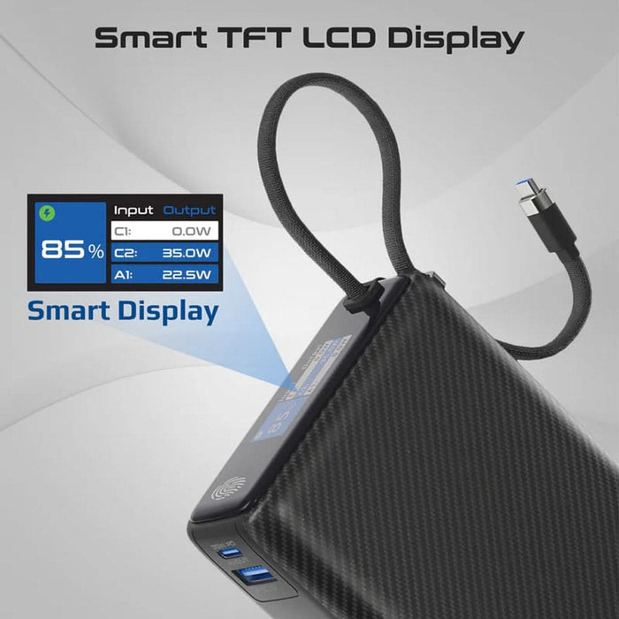 Baterie externa PROMATE Titan-35W, 20000mAh, 1x USB-A, 1x USB-C Power Delivery (PD) 35W, negru WALTI