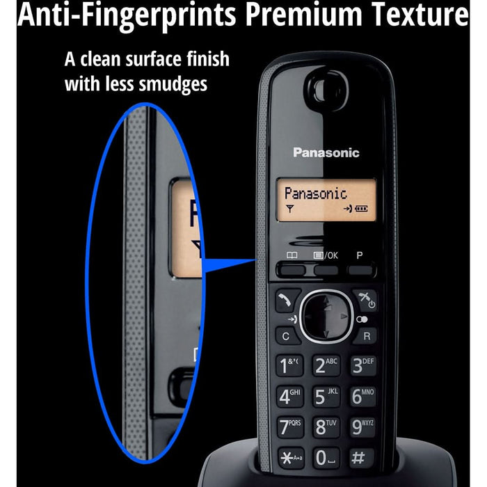 Telefon fix PANASONIC KX-TG1611FXH, DECT, negru WALTI