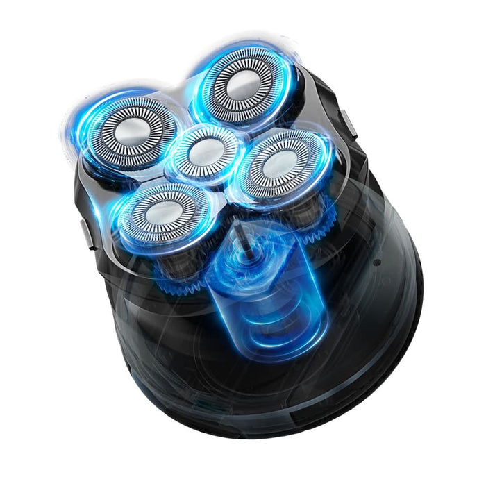Aparat de ras pentru cap ROWENTA Head Shaver TN3110E0, acumulator, autonomie 80 min, albastru-negru WALTI