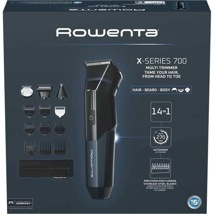 Aparat de tuns ROWENTA X Series 700 TN9650E0 14 in 1, acumulator, 270 min autonomie, negru WALTI