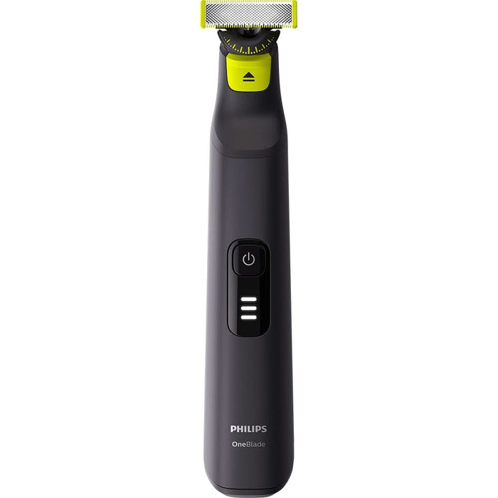 Aparat hibrid de barbierit, tuns barba si parul corporal PHILIPS OneBlade Pro QP6542/15, acumulator, 90 min autonomie, negru WALTI