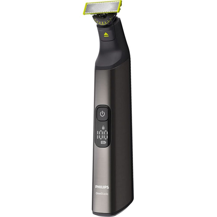 Aparat hibrid de barbierit, tuns barba si parul corporal PHILIPS OneBlade Pro QP6652/61, acumulator, 120 min autonomie, negru WALTI