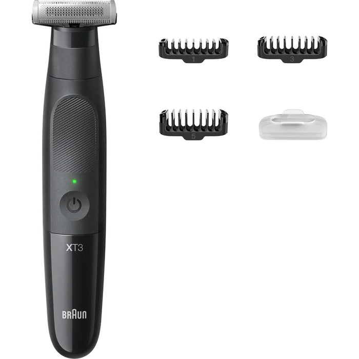 Aparat hibrid de barbierit si tuns barba BRAUN Series X XT3100, Wet&Dry, 45 min autonomie, 1 element de taiere, husa, negru WALTI