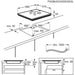 Plita incorporabila AEG TO64IB00IB, Inductie, 4 arzatoare, Touch Control, negru - WALTI WALTI