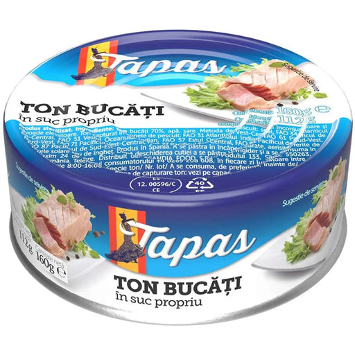 TAPAS Ton Bucati Suc Propriu 160 g - WALTI WALTI