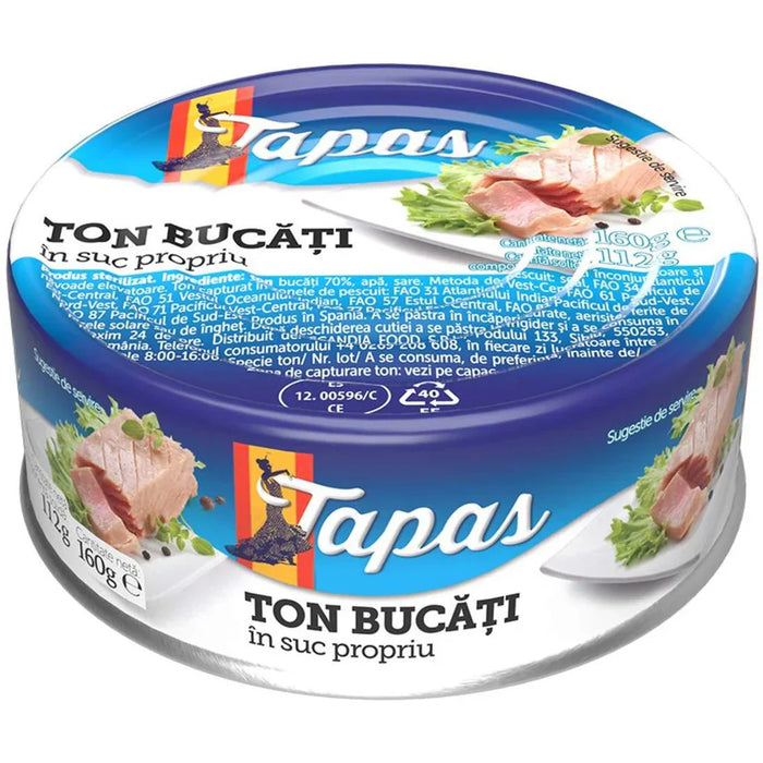 TAPAS Ton Bucati Suc Propriu 160 g - WALTI WALTI
