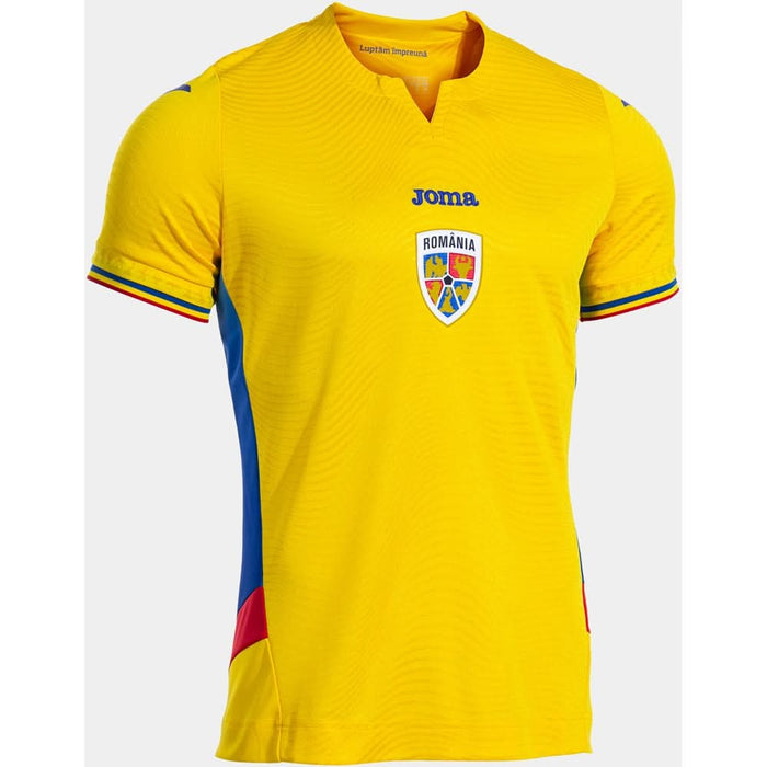 Tricou fotbal de joc JOMA Echipa nationala de Fotbal a Romaniei 2025, marimea XL, galben WALTI