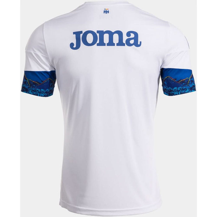Tricou fotbal de antrenament JOMA Echipa nationala de Fotbal a Romaniei 2025, marimea S, alb WALTI