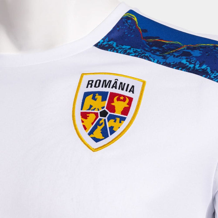 Tricou fotbal de antrenament JOMA Echipa nationala de Fotbal a Romaniei 2025, marimea S, alb WALTI
