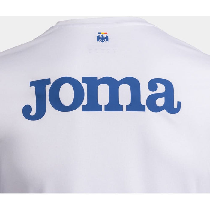 Tricou fotbal de antrenament JOMA Echipa nationala de Fotbal a Romaniei 2025, marimea S, alb WALTI