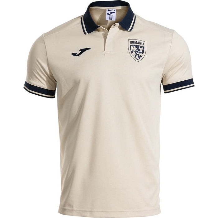 Tricou fotbal de prezentare JOMA Echipa Nationala de Fotbal a Romaniei 2025, marimea M, crem WALTI