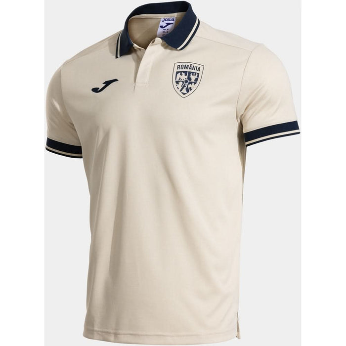 Tricou fotbal de prezentare JOMA Echipa Nationala de Fotbal a Romaniei 2025, marimea M, crem WALTI