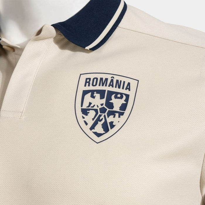 Tricou fotbal de prezentare JOMA Echipa Nationala de Fotbal a Romaniei 2025, marimea M, crem WALTI