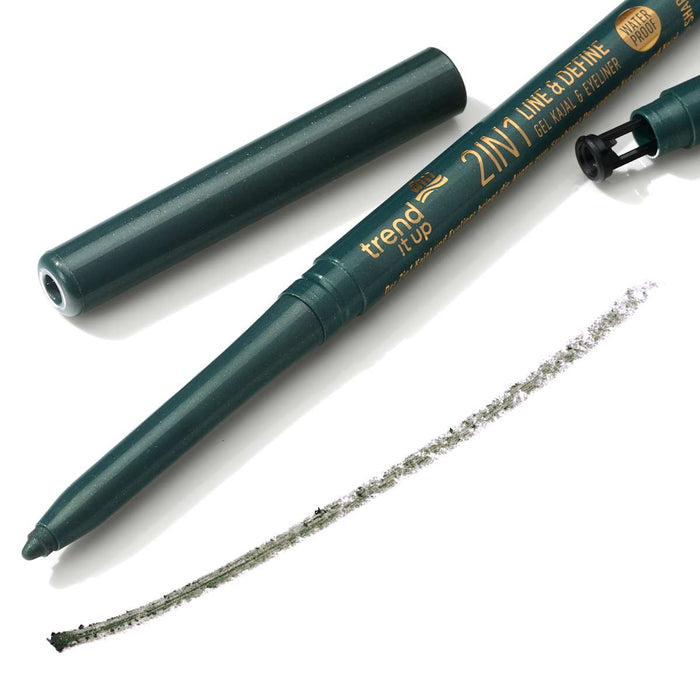 trend !t up Creion de ochi gel 2în1 Line & Define 045 Olive Spark, 0,35 g WALTI