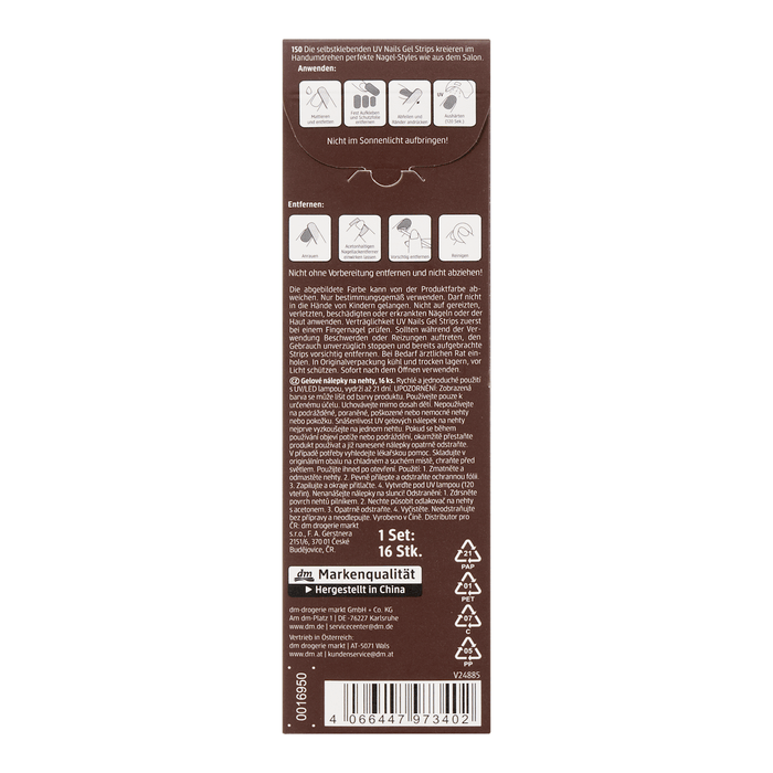 trend !t up Stickere de unghii cu gel UV Nails Gel Strips WALTI
