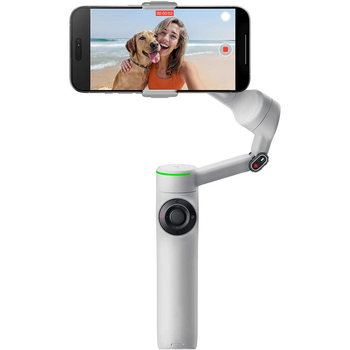 Stabilizator imagine Gimbal INSTA360 Flow 2 Pro Creator Kit, Bluetooth, 3 axe, 1100mAh, gri WALTI