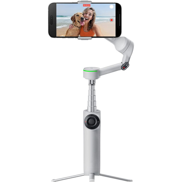 Stabilizator imagine Gimbal INSTA360 Flow 2 Pro Creator Kit, Bluetooth, 3 axe, 1100mAh, gri WALTI