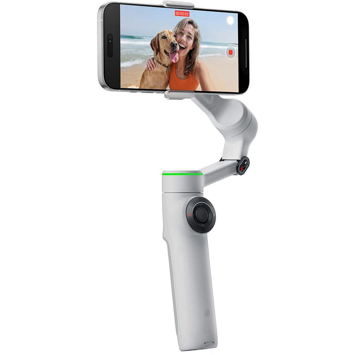 Stabilizator imagine Gimbal INSTA360 Flow 2 Pro Creator Kit, Bluetooth, 3 axe, 1100mAh, gri WALTI